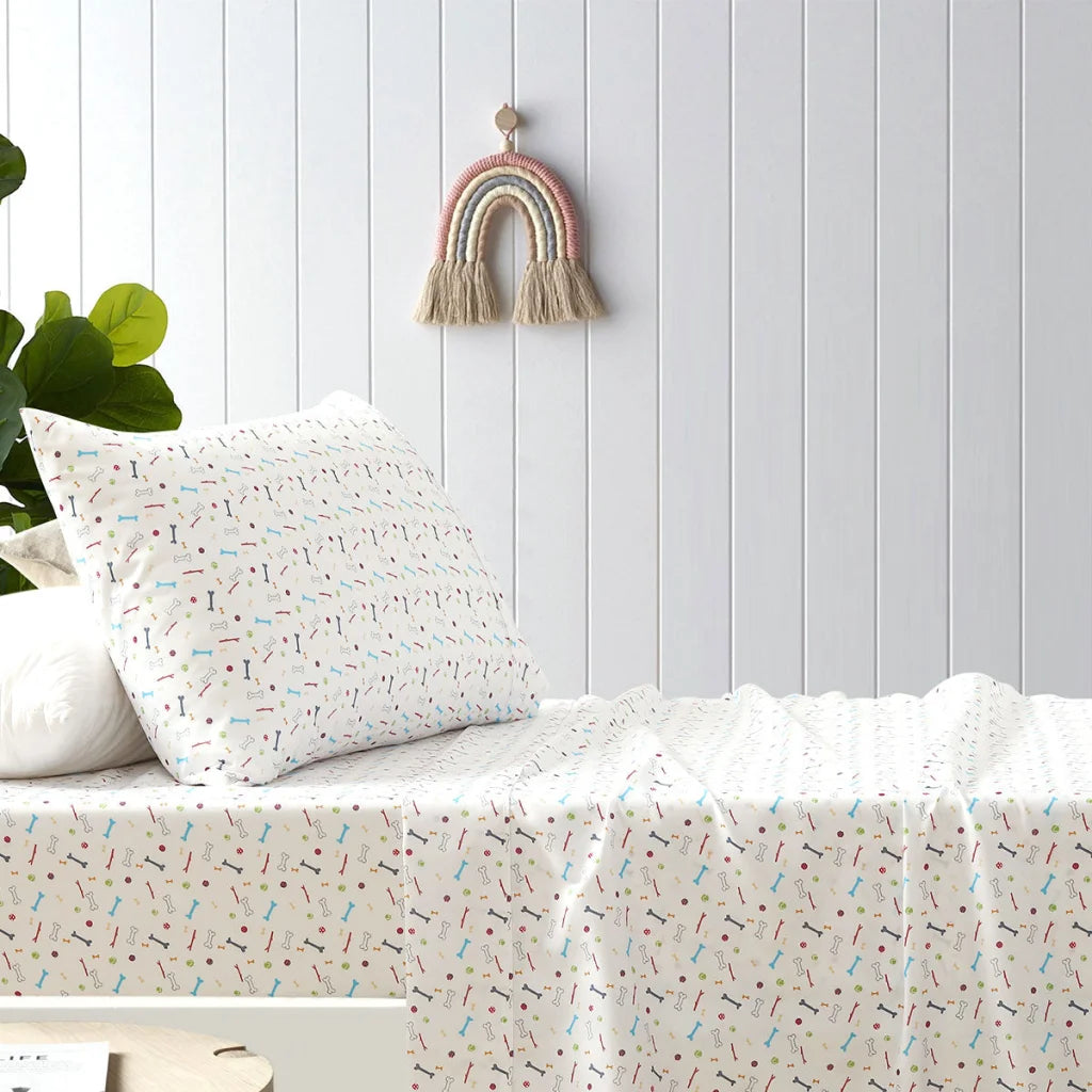 Sheet Set Single Happy Kids Bones Kids Printed - Home &