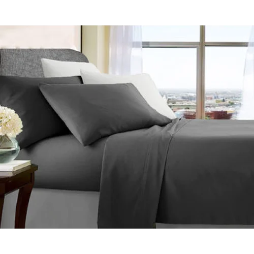 Sheet Set Ultra Soft Microfibre King Charcoal - Home &