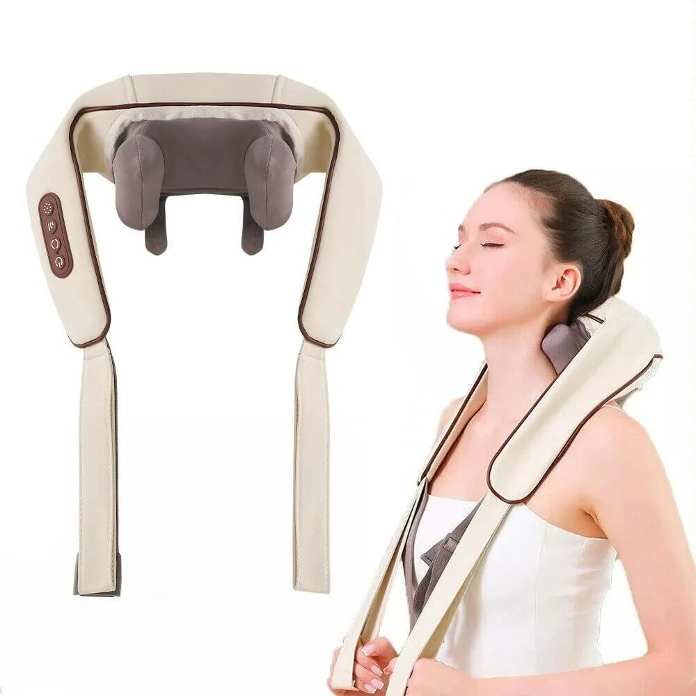 Shiatsu Neck & Shoulder Massager With Heat Electric - Gray