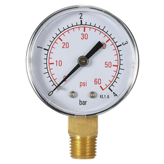 Shockproof Hydraulic Pressure Gauge for Pool Filters