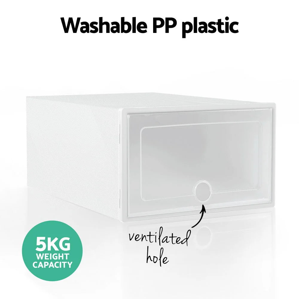 White plastic storage cabinet with shelves and cupboard storage layout