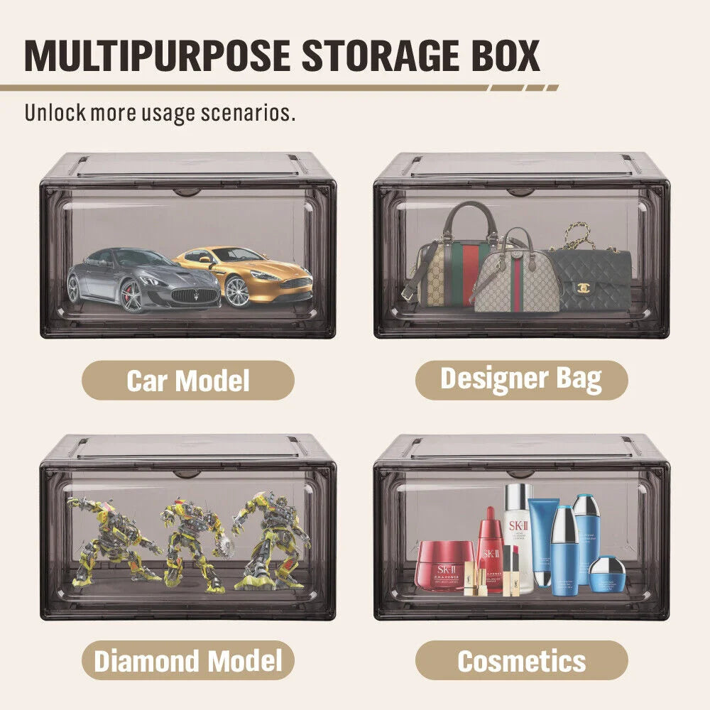 Shoe Box Sneaker Display Storage Case 20Pcs Premium Acrylic