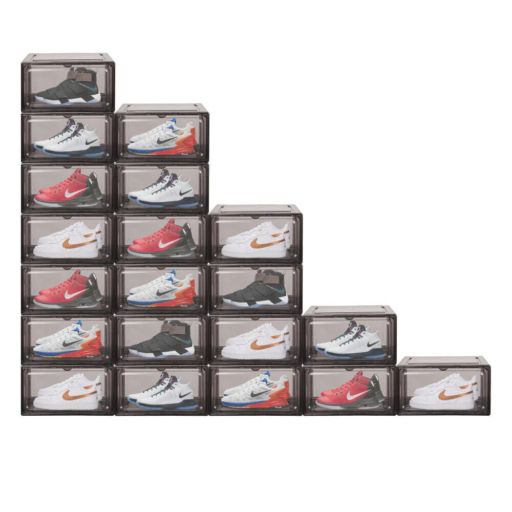 Shoe Box Sneaker Display Storage Case 20Pcs Premium Acrylic