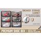 Shoe Box Sneaker Display Storage Case 20Pcs Premium Acrylic