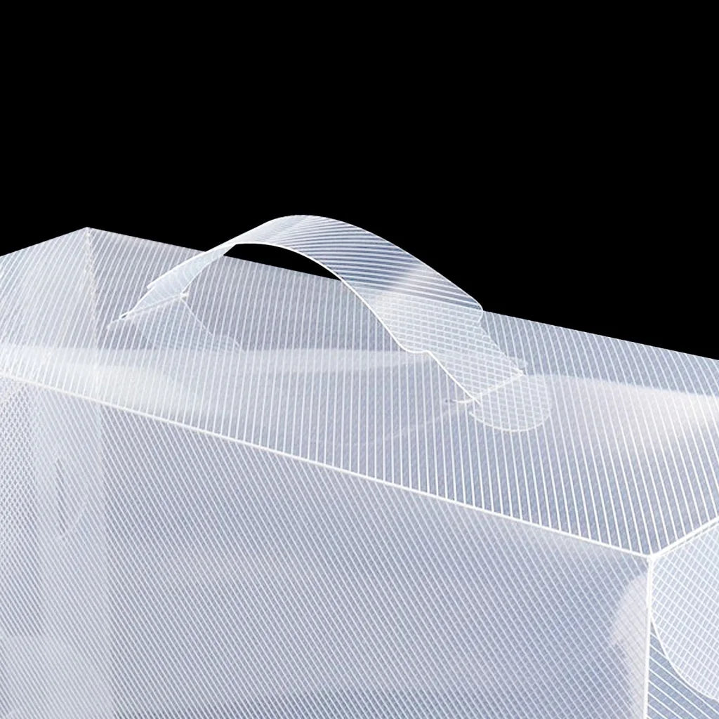 Shoe Box Storage Set of 20 Clear Foldable Transparent