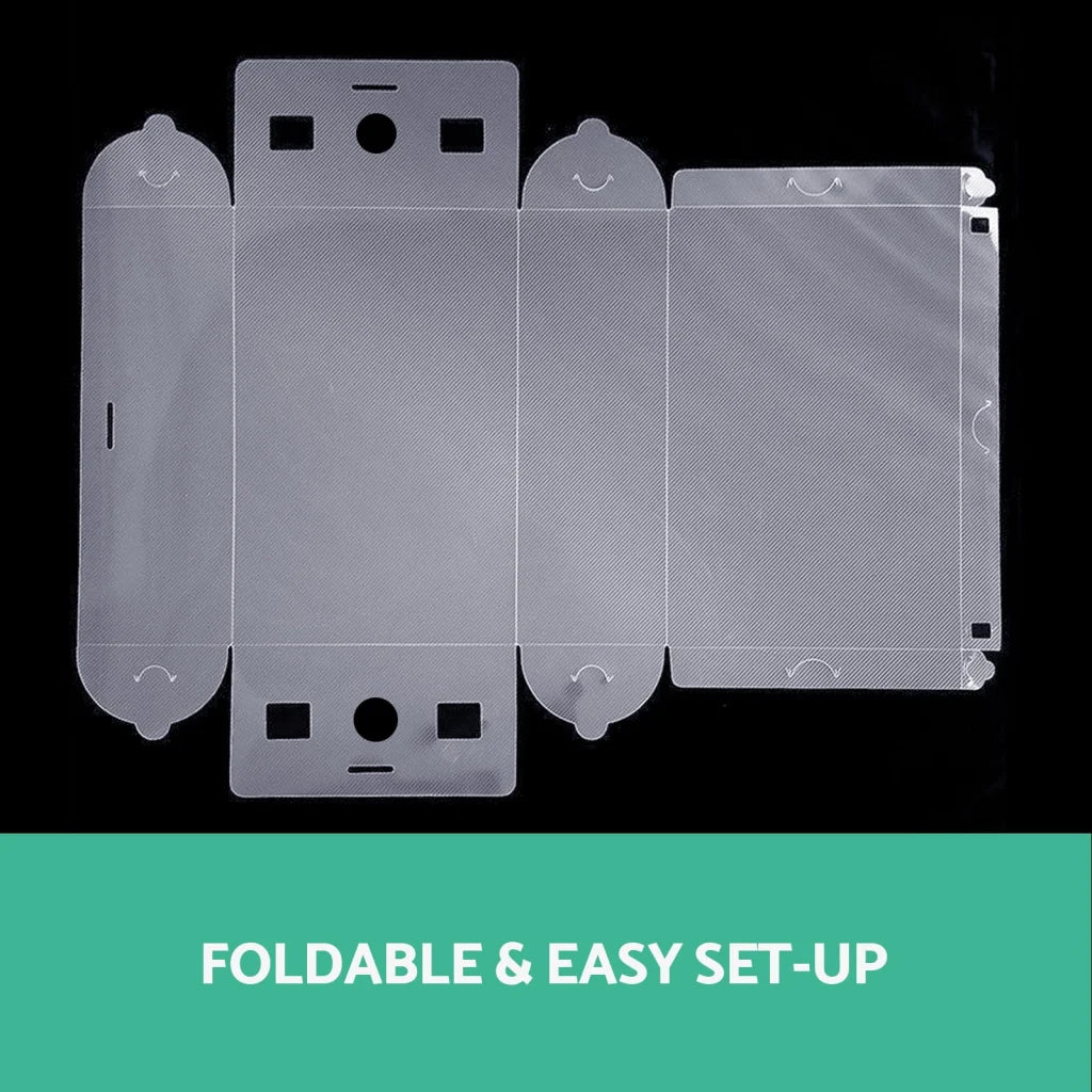 Shoe Box Storage Set of 20 Clear Foldable Transparent