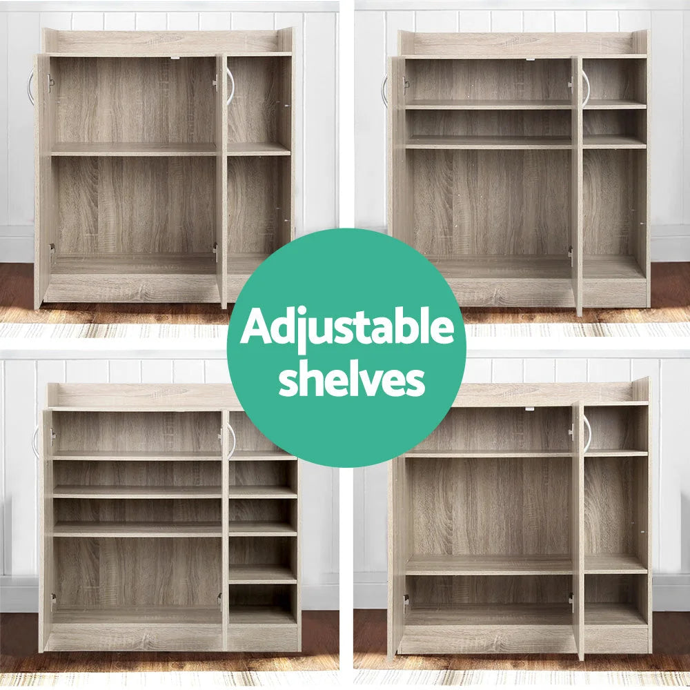 Shoe Cabinet 2 Doors Storage Cupboard