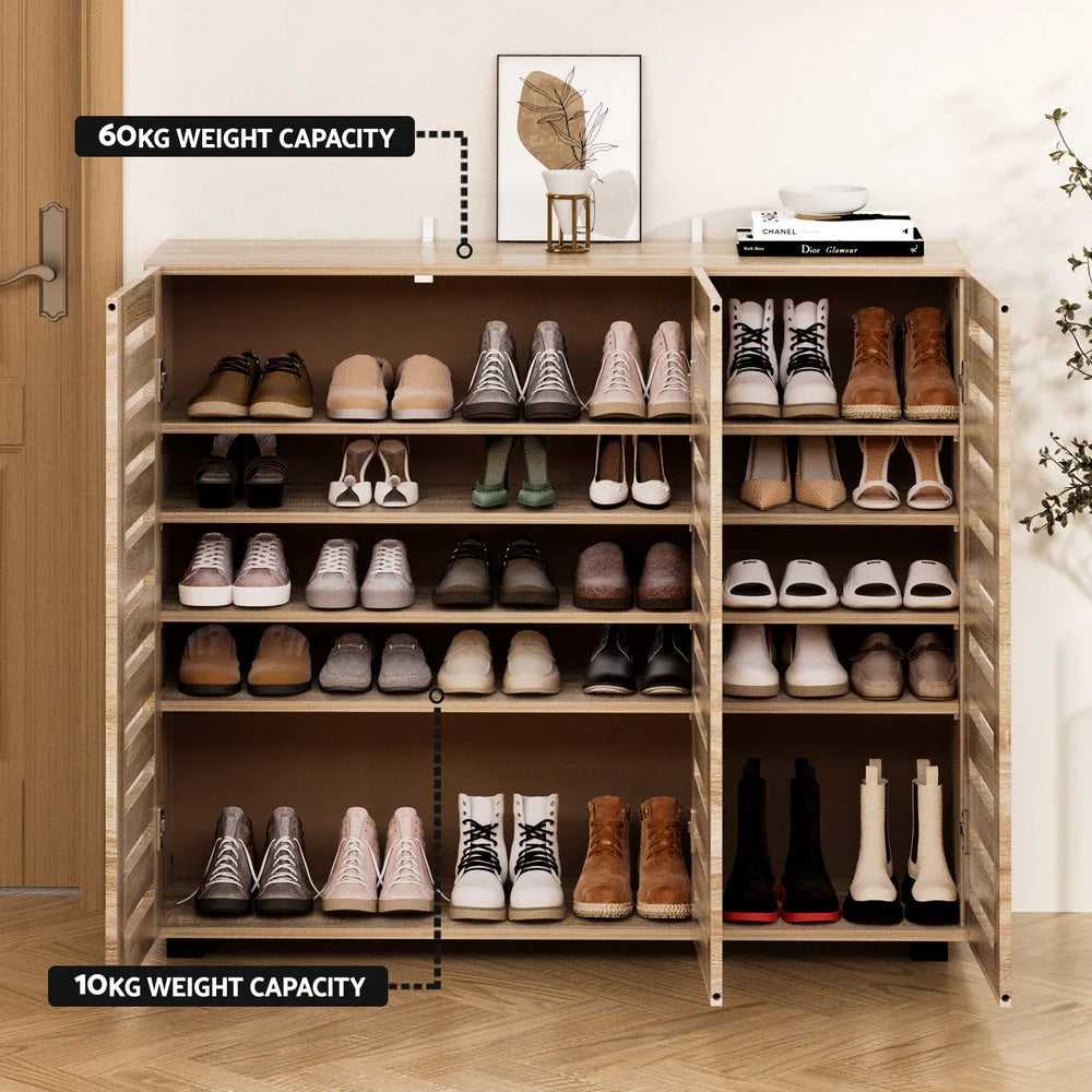 Shoe Cabinet Adjustable Shelf for 30 Pairs