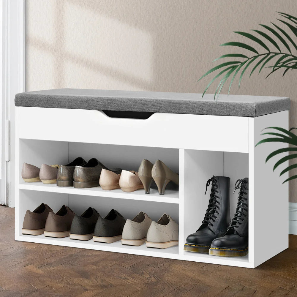 Shoe Cabinet Bench Organiser Storage Rack Shelf Cupboard