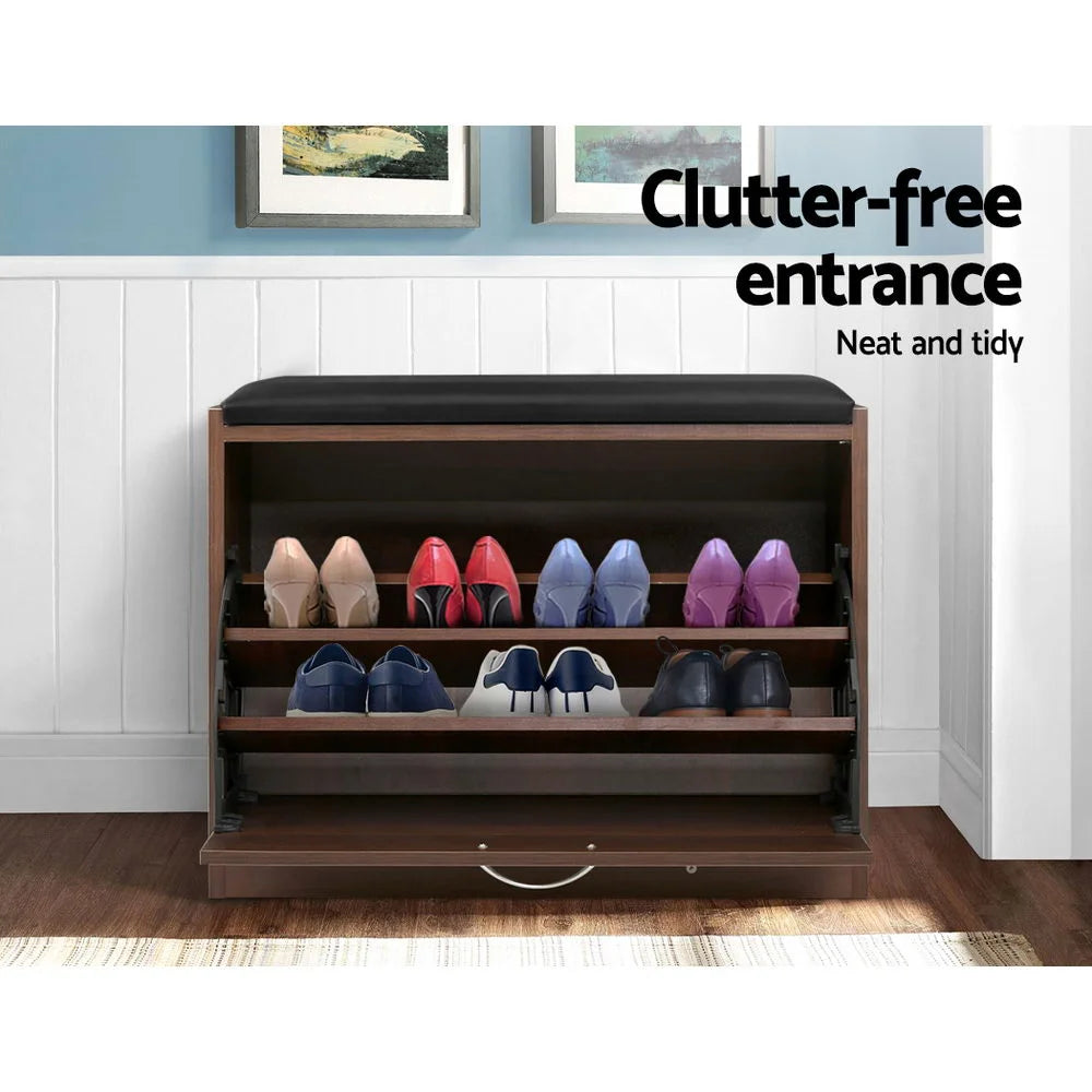 Shoe Cabinet Bench Shoes Storage Rack Organizer 15 Pairs