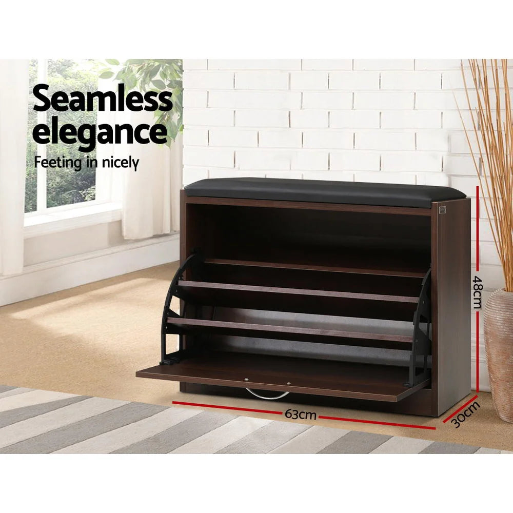 Shoe Cabinet Bench Shoes Storage Rack Organizer 15 Pairs