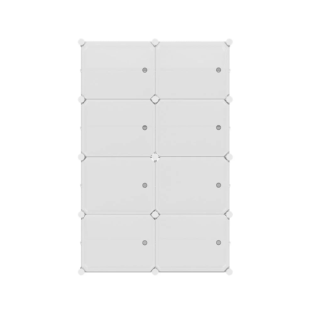 Shoe Cabinet DIY Storage Cube Shoe Box White Portable