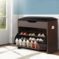 Shoe Cabinet Organizer Wooden Storage Bench Stool - 12