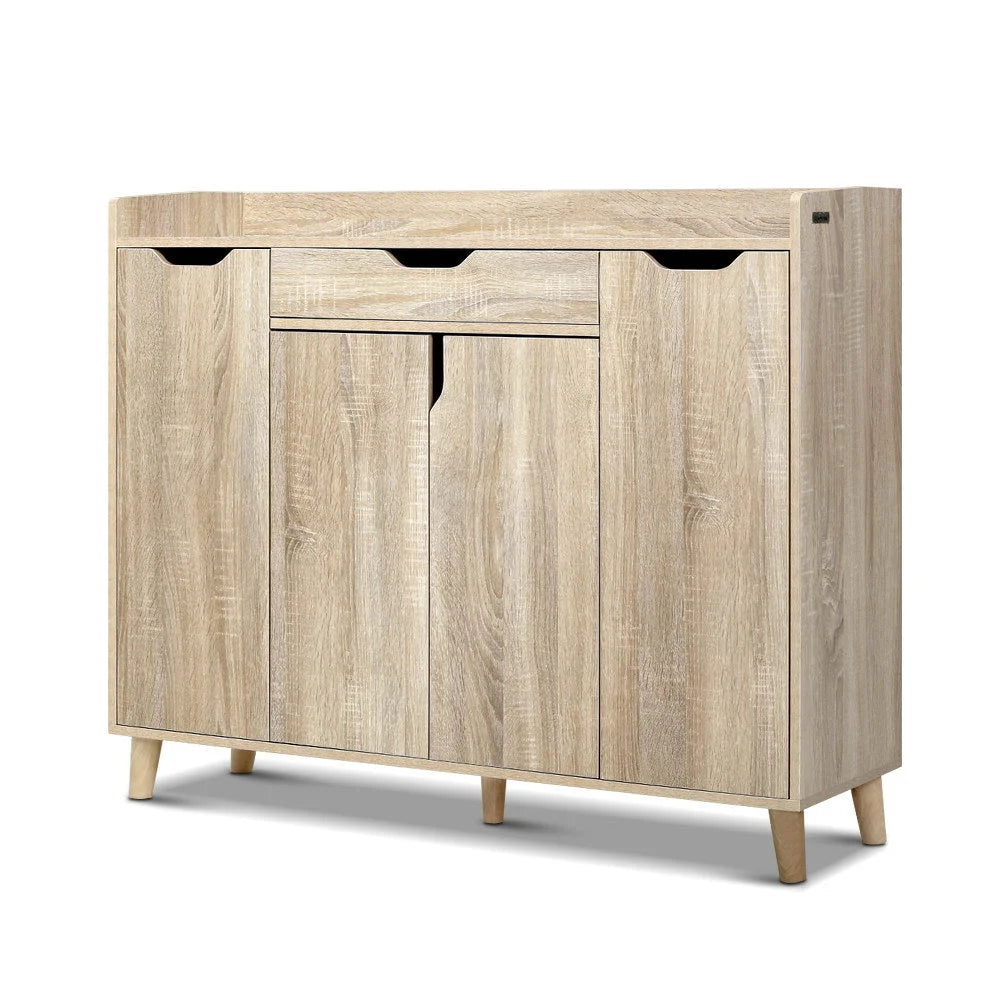 Shoe Cabinet Storage Rack 120cm Organiser Drawer Cupboard