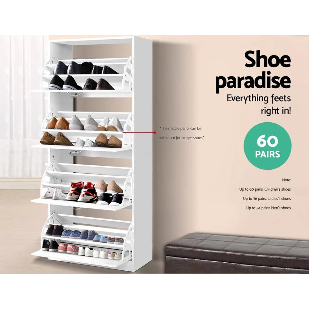 Shoe Cabinet Storage Rack Organiser 60 Pairs Shelf Cupboard