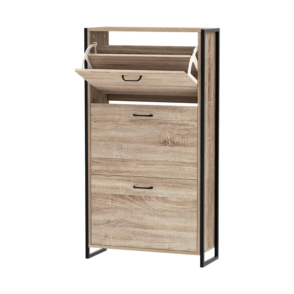 Shoe Cabinet Storage Rack Wooden Organiser Shelf Cupboard