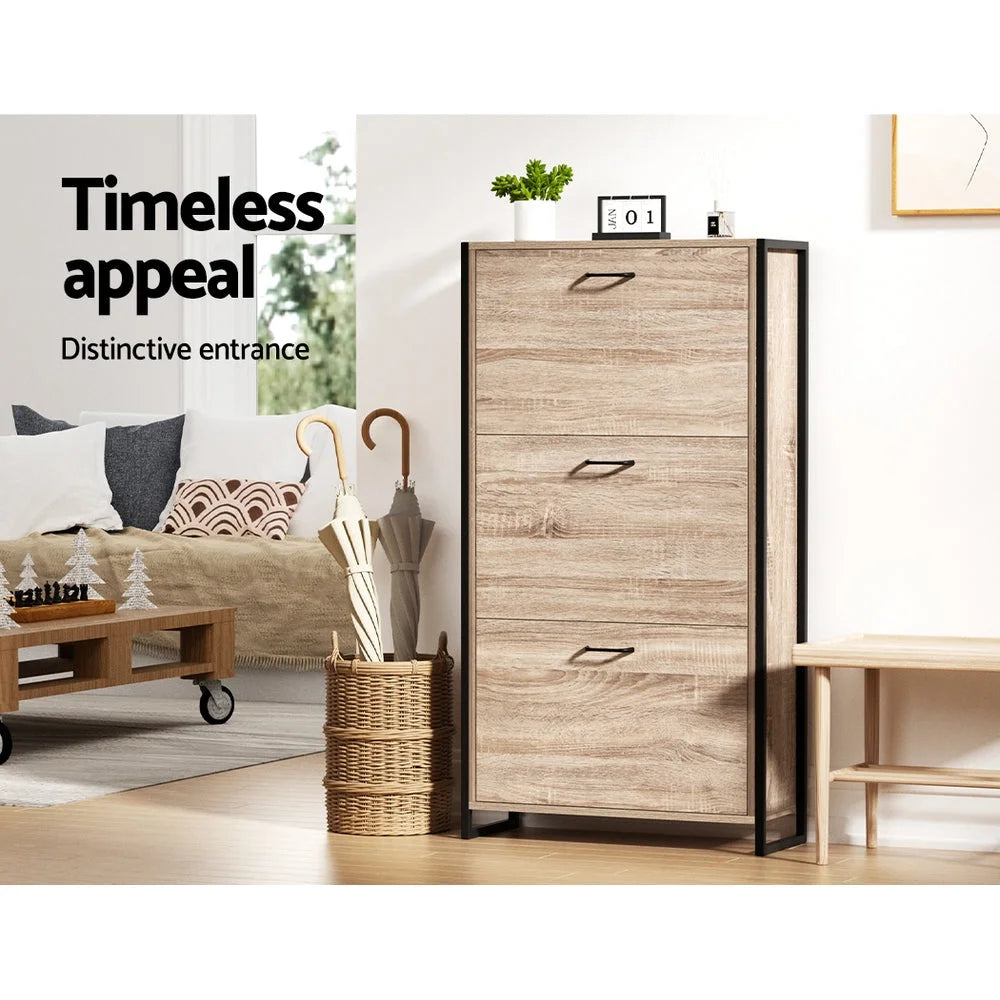 Shoe Cabinet Storage Rack Wooden Organiser Shelf Cupboard