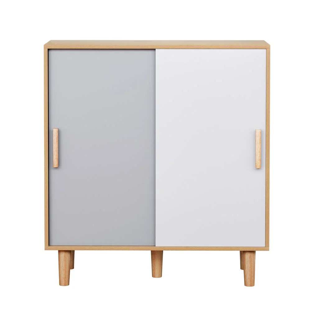 Shoe Cabinet with Sliding Doors - Holds 30 Pairs - Home &