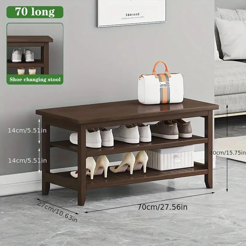 Shoe Changing Stool Rack - 70cm - Furniture