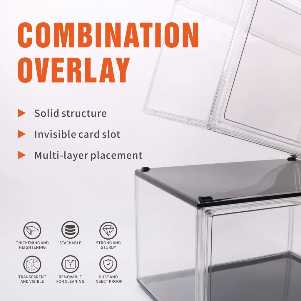Shoe Display Box 5PC Stackable Hard Acrylic Sneaker Storage
