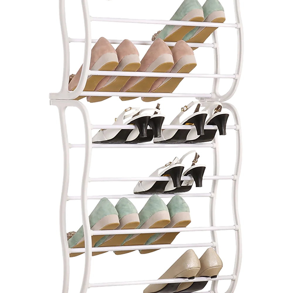 Shoe Holder Organiser Over the Door Hanging Shelf Rack