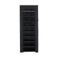 Shoe Rack 10-Tier 27 Pairs with Removable Cover - Black