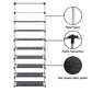 Shoe Rack 10-Tier 27 Pairs with Removable Cover - Black