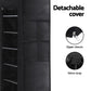 Shoe Rack 10-Tier 27 Pairs with Removable Cover - Black