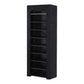 Shoe Rack 10-Tier 27 Pairs with Removable Cover - Black