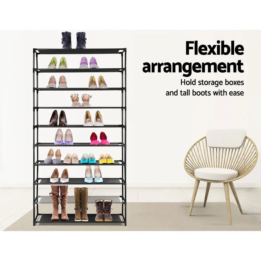 Shoe Rack 10-Tier (50 Pair) Shoes Organiser DIY Stackable