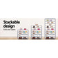 Shoe Rack 10-Tier Stackable Organizer - Fun in the Sun