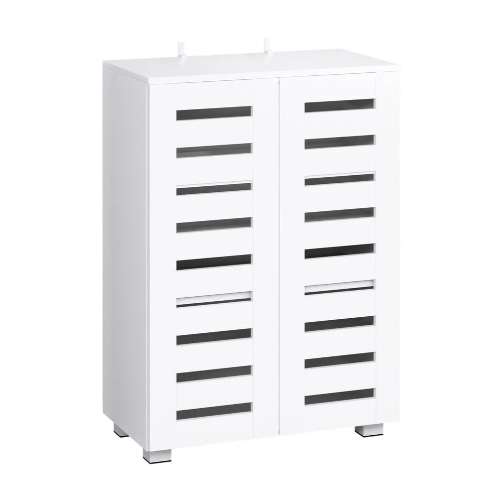 Shoe Rack Cabinet 20 Pairs 5-Tier White Alster - Furniture