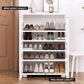Storage rack with shoe cabinet garage shelving and cross braces