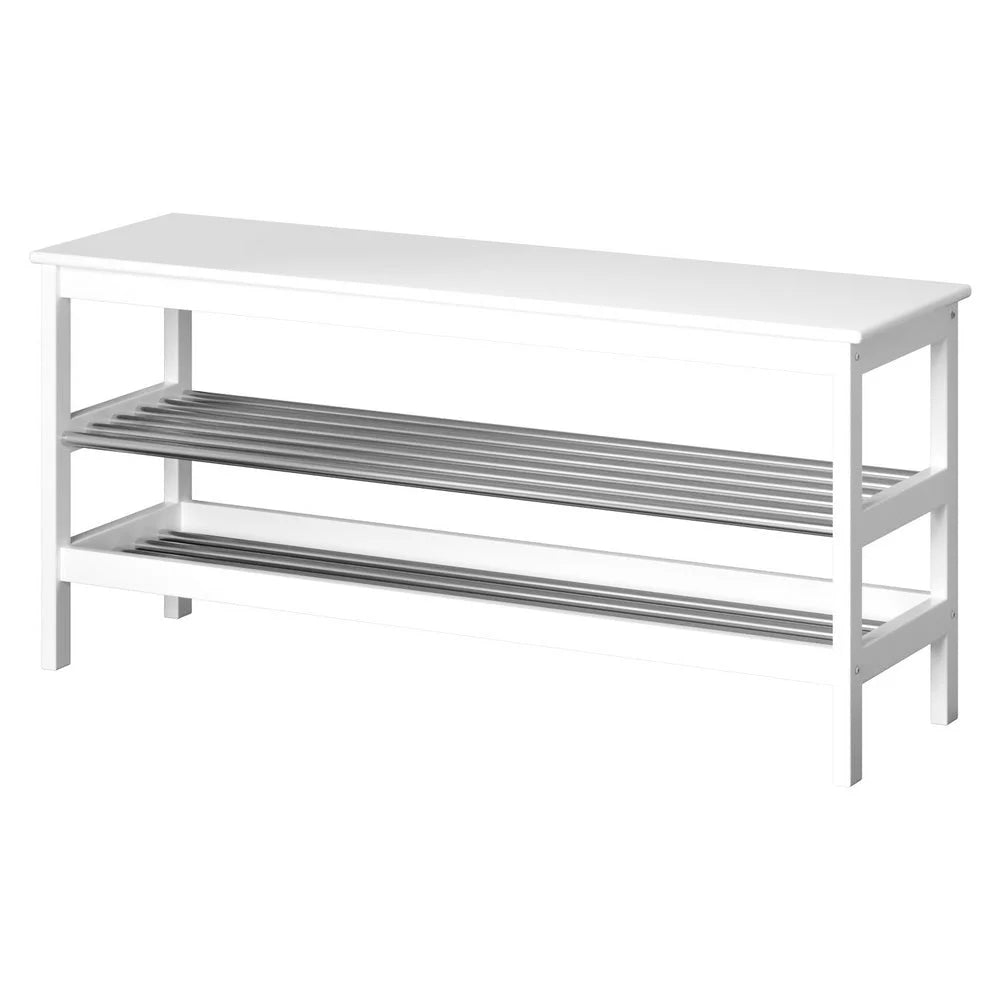 Shoe cabinet with drawer storage and cupboard doors