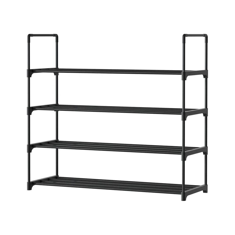 Shoe Rack Stackable 4-Tier 80cm Shoes Shelves Storage Stand