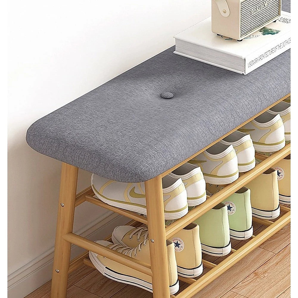 Shoe Stool Storage Rack Cabinet - Multifunctional Space