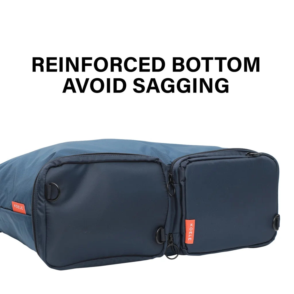 Shopper Tote Bag Foldable Travel Laptop Grocery KO-DUAL