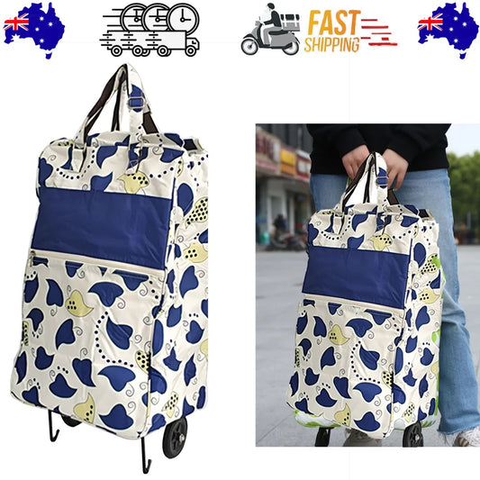 Shopping Trolley Cart Bag Foldable Wheels Carts Bags Market