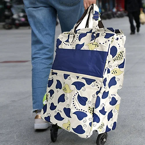 Shopping Trolley Cart Bag Foldable Wheels Carts Bags Market