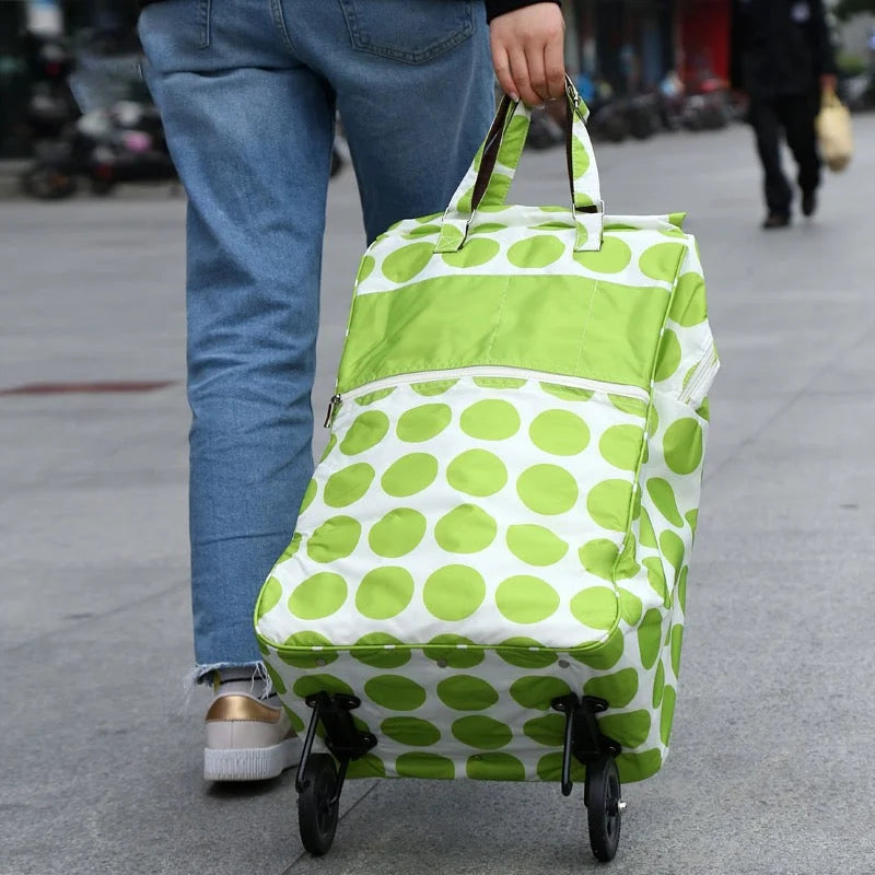 Shopping Trolley Cart Bag Foldable Wheels Carts Bags Market