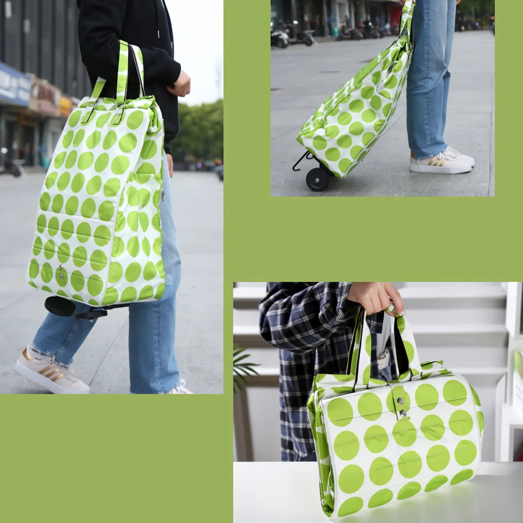 Shopping Trolley Cart Bag Foldable Wheels Carts Bags Market