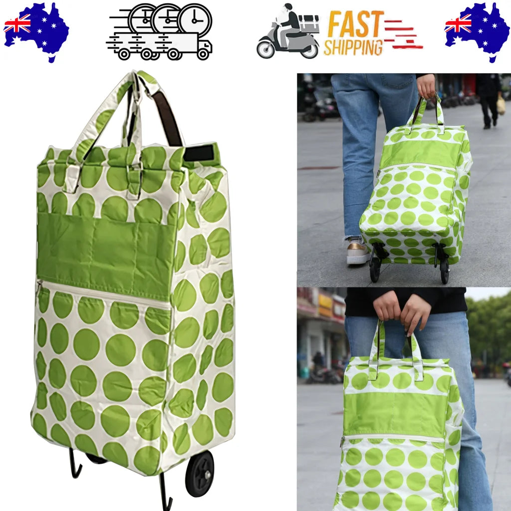 Shopping Trolley Cart Bag Foldable Wheels Carts Bags Market