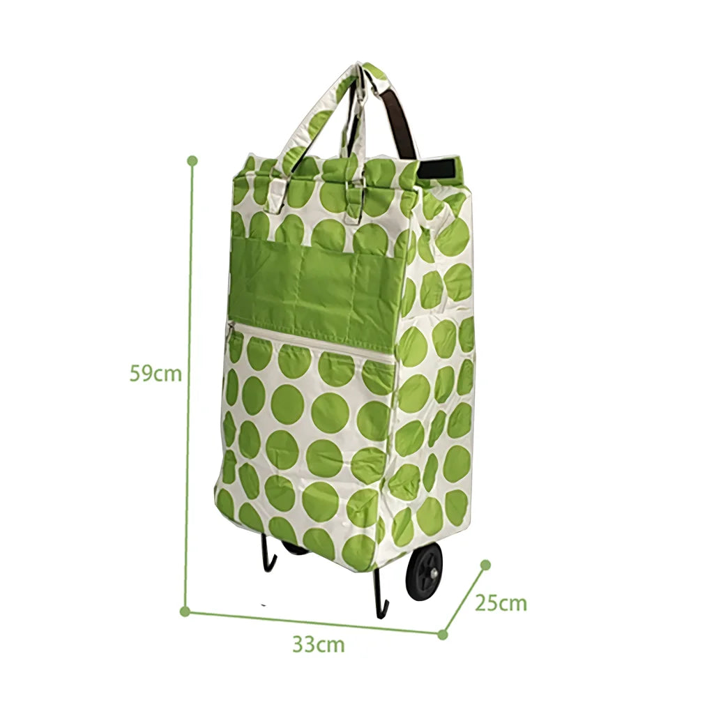 Shopping Trolley Cart Bag Foldable Wheels Carts Bags Market