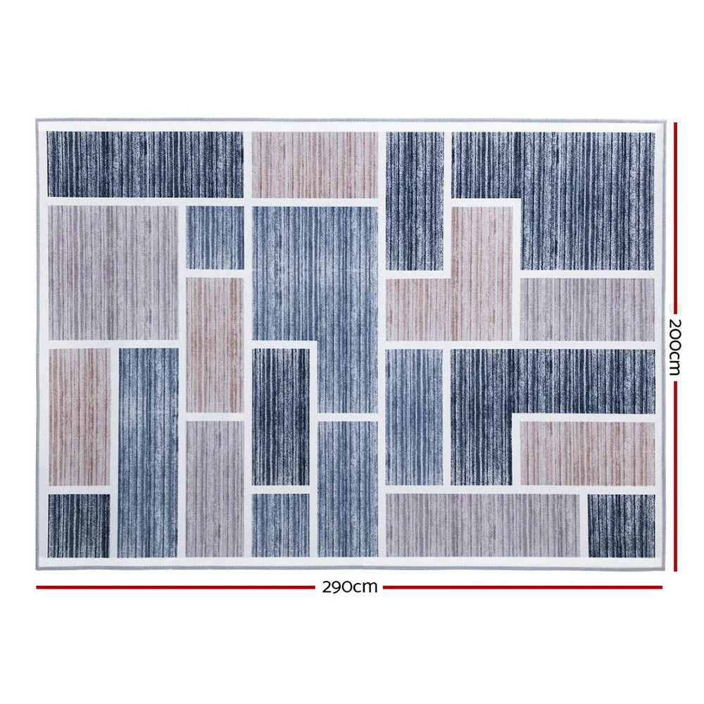 200x290cm floor rug with short pile pattern and woven pile