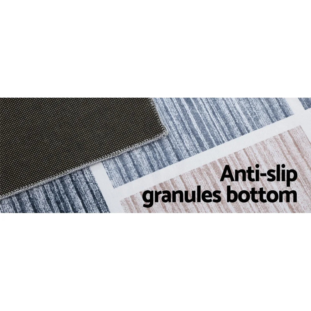 Floor rug with short pile oblo frame