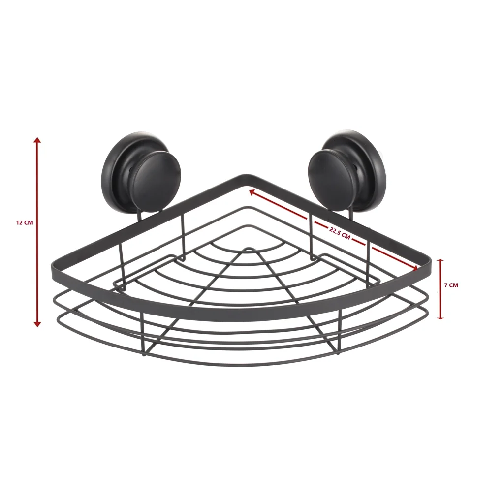 Shower Caddy Shelf Basket Rack 2 Pack Round Corner