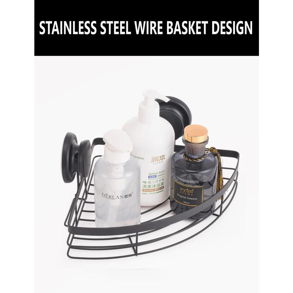 Shower Caddy Shelf Basket Rack 2 Pack Round Corner