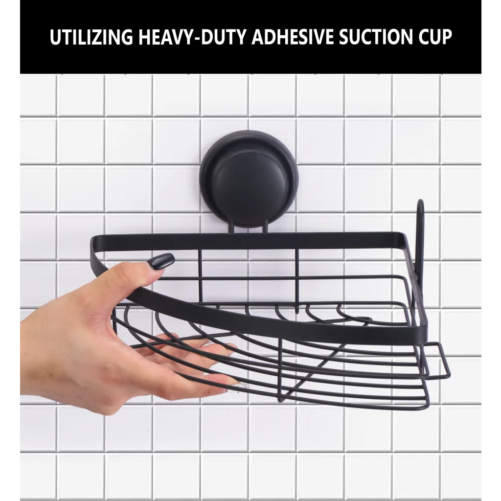 Shower Caddy Shelf Basket Rack 2 Pack Round Corner