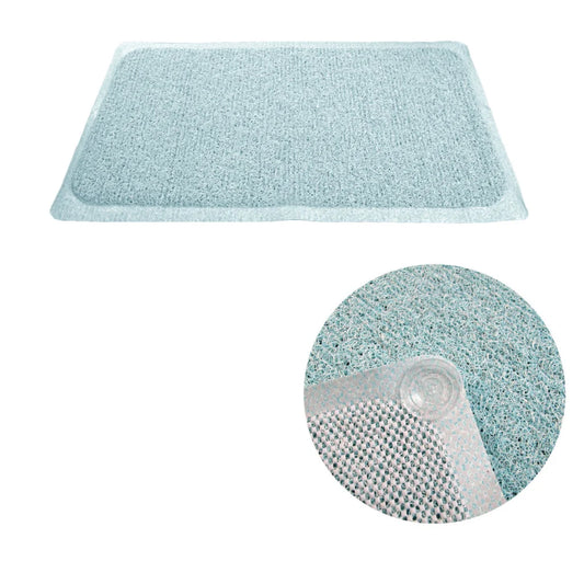 Shower Mat Loofah Blue - Home & Garden