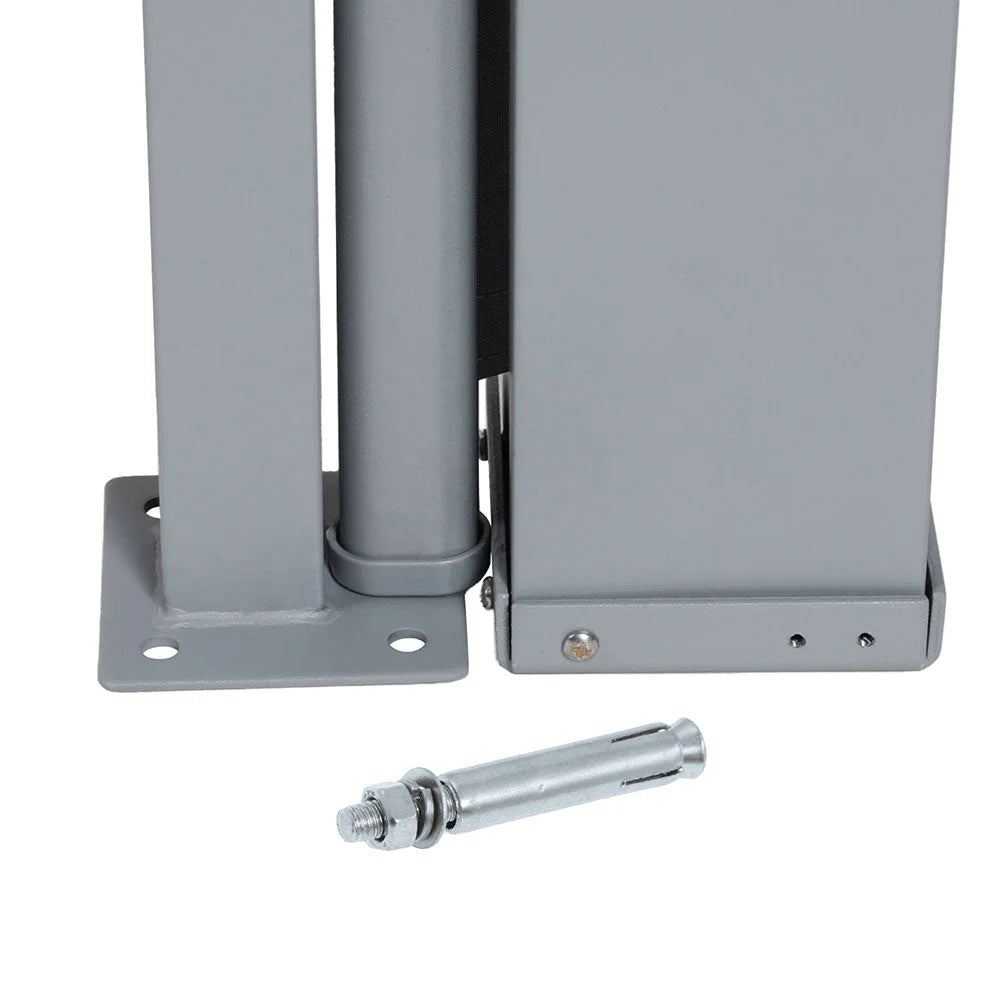 Grey 1x3m retractable awning with outdoor sunshade fabric and mounting bar